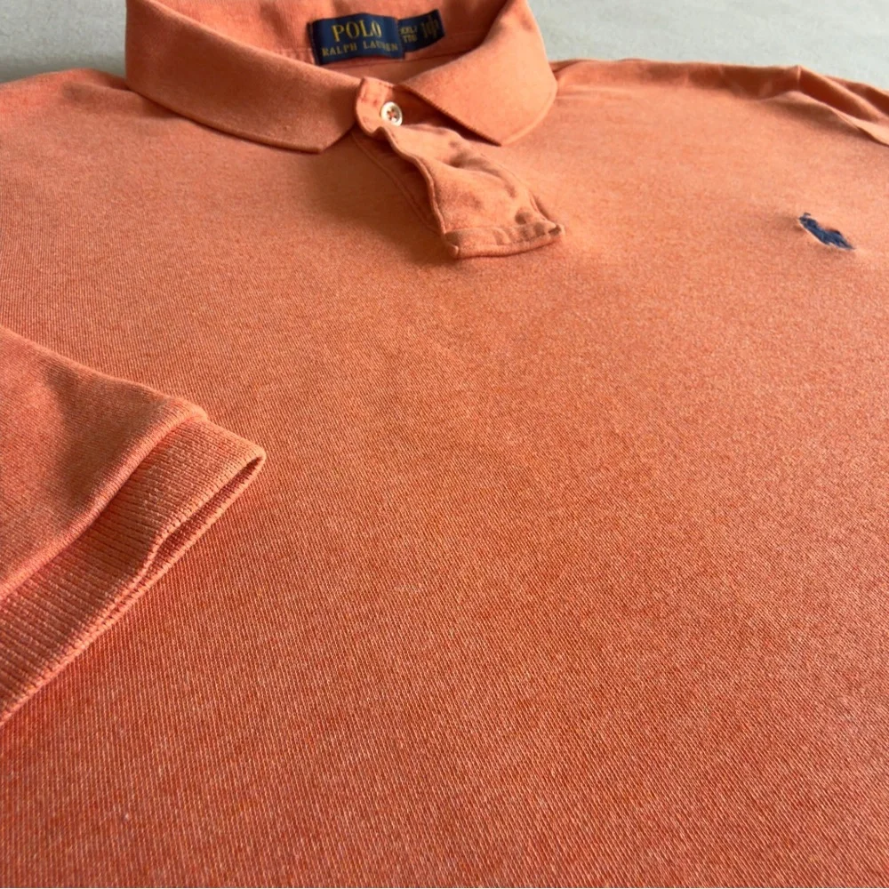 Ralph Lauren Orange‎ Short-Sleeve Polo with Navy Pony